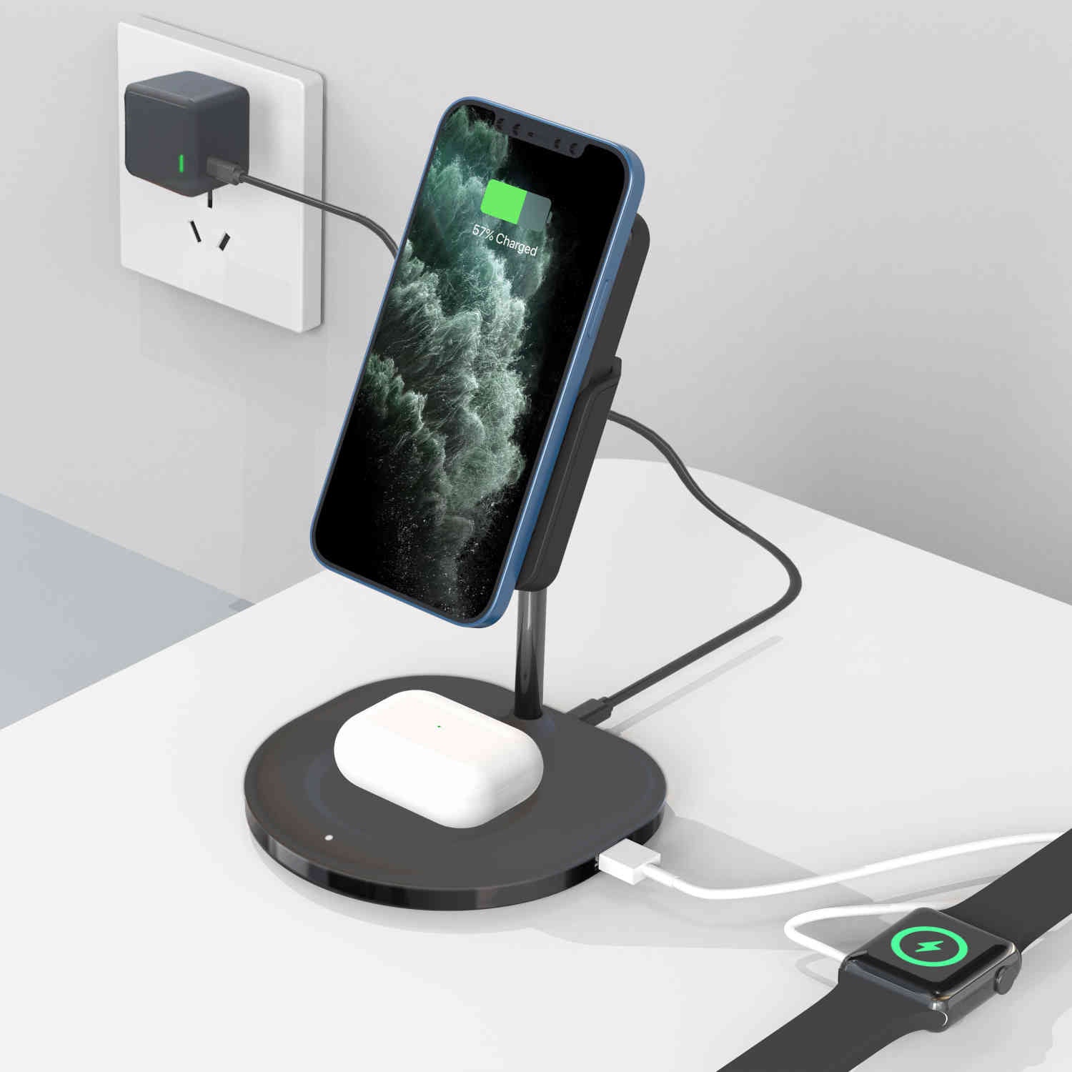 Charging Station for RapidX Boosta Power Bank and AirPods