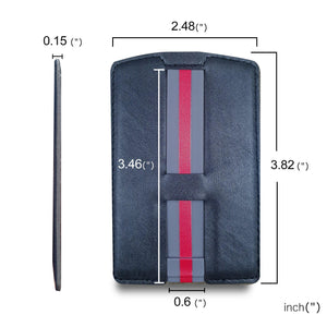 CARI Universal 3 in 1 Phone Wallet with Card Holder, Stand, and Strap - Black - RapidX