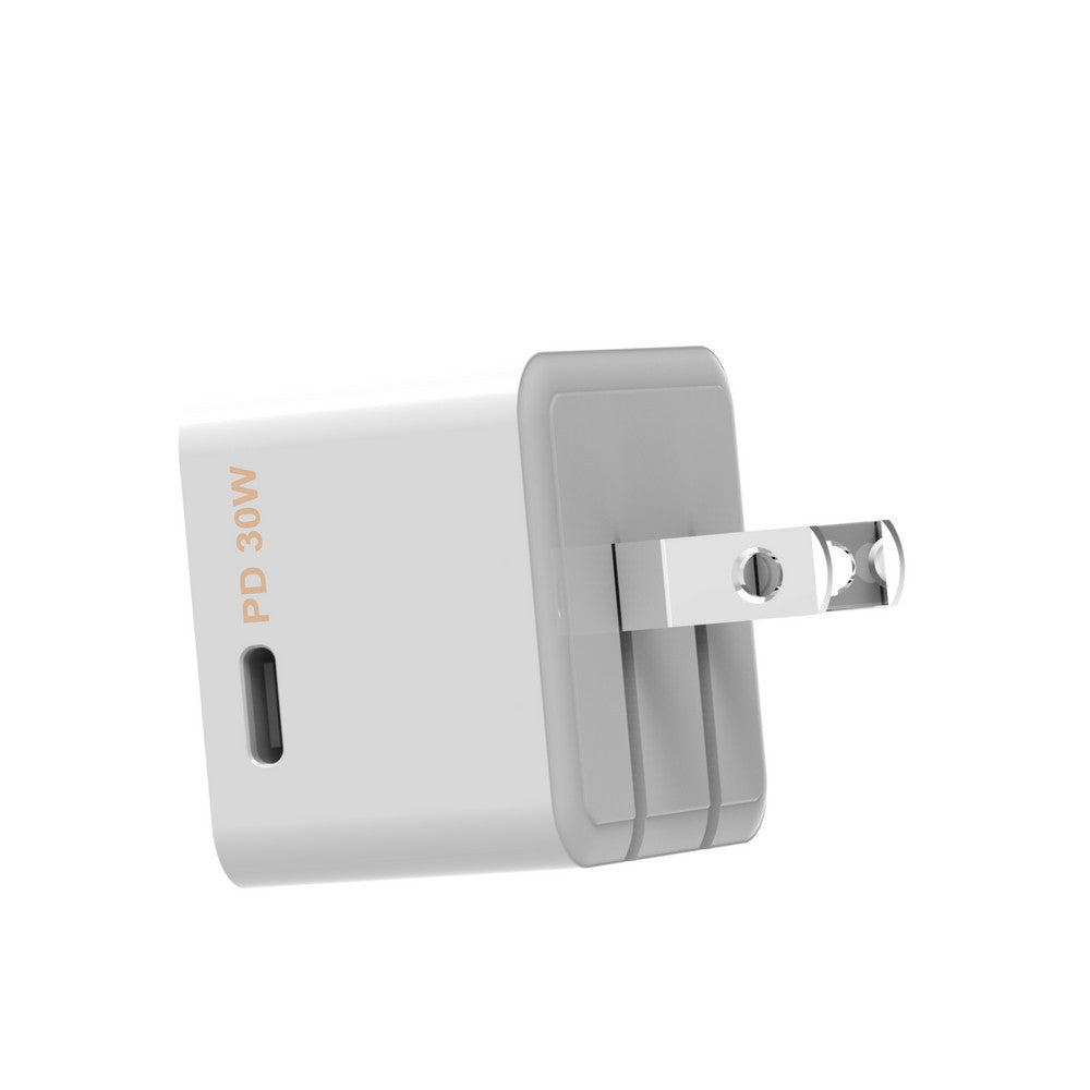 PortoUno - 30W Fast Charging, Side USB-C Port, Foldable Wall Adapter